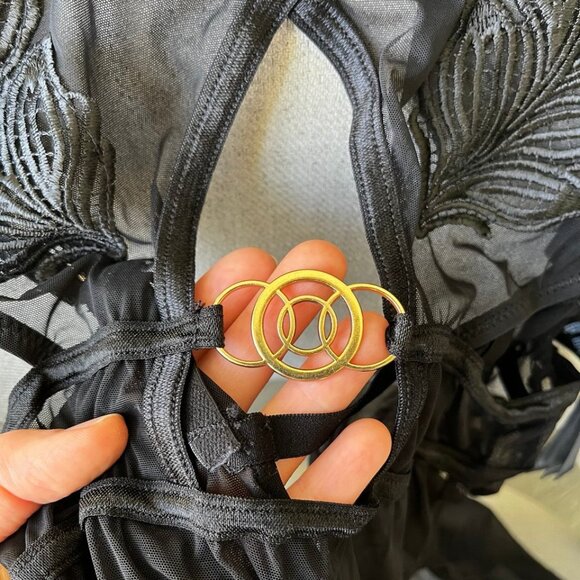 Bluebella Black Long Chemise Lingerie Dress (Like New) - Picture 9 of 12